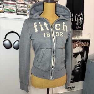 Abercrombie & Fitch Heather Gray zip up Jacket